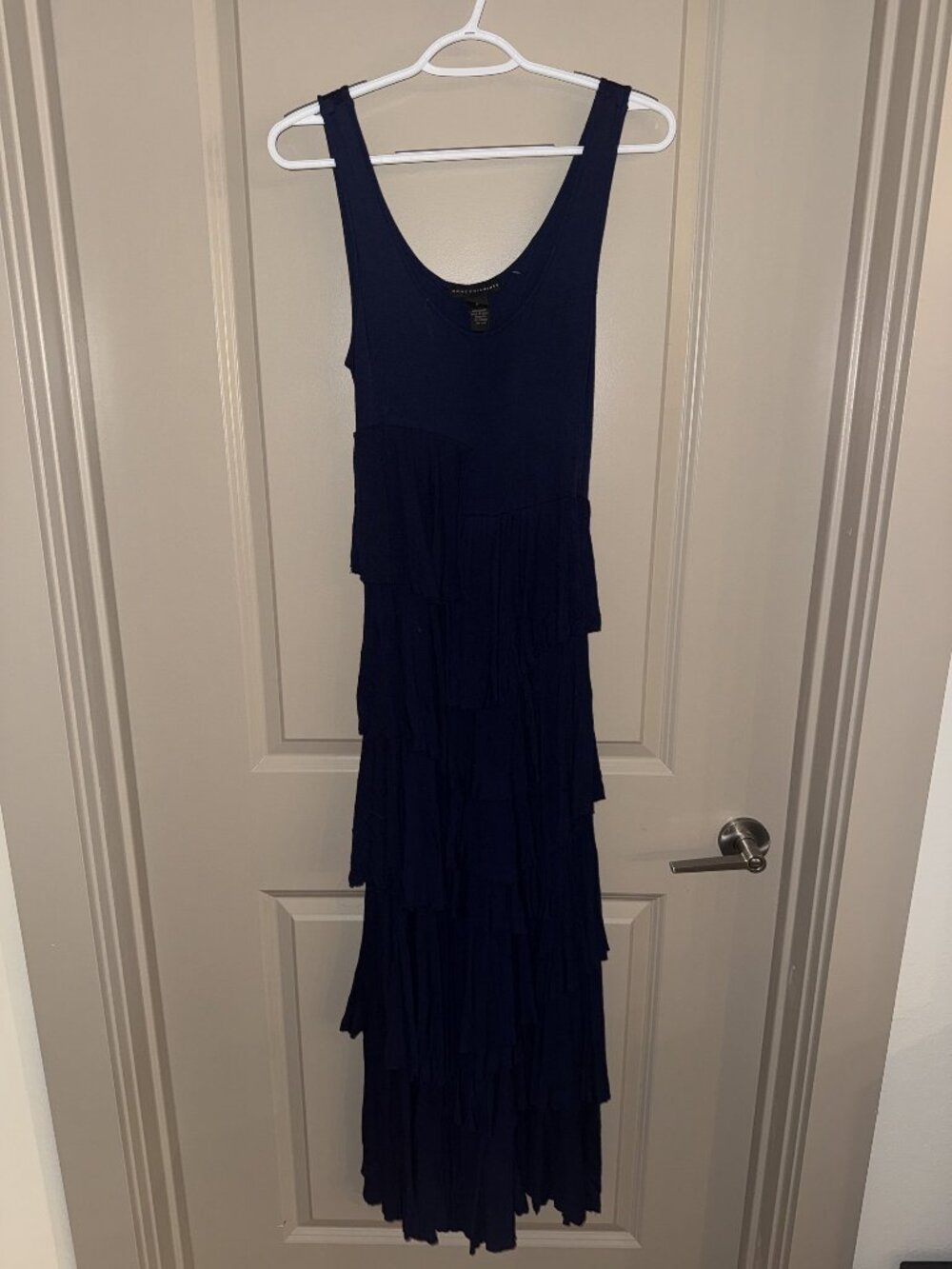 Grace Elements Navy Tiered Maxi Dress Size S